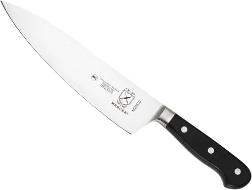 Vista 17 de Cuchillo de chef, Mercer Culinary Renaissance, forjado de 8 pulgadas, cuchillo de pelar forjado 63.5 cm , 2.5", Negro