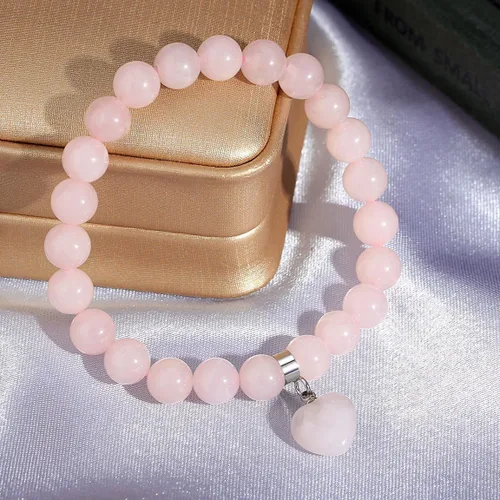Vista 4 de MAIBAOTA Pulsera de ansiedad para aliviar el estrés, pulseras curativas naturales para mujeres y hombres, pulsera de cuentas de piedras preciosas