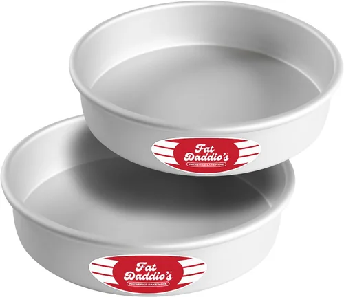 Vista 75 de Fat Daddio's Juego de moldes para pasteles redondos uniformes de aluminio anodizado de 4 niveles, profundidad de 2 pulgadas