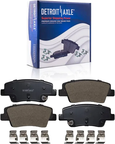 Vista 37 de Detroit Axle - Kit de freno delantero de 4 piezas para Dodge Caravan Plymouth Voyager 1991-1995 1991-1993 Grand Voyager, rotores de freno de disco