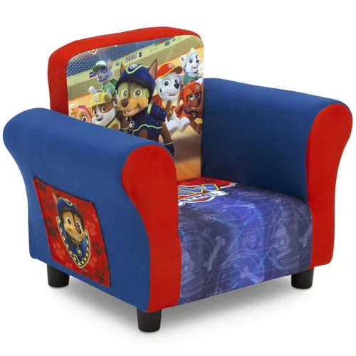 Vista 3 de Delta Children Silla tapizada, Nick Jr. PAW Patrol y juego de mesa y silla para niños con almacenamiento, ideal para artes y manualidades, merienda