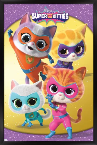 Vista 6 de Disney Junior Super Kitties - Póster de pared grupal, 34 pulgadas de largo x 22.4 pulgadas de ancho, versión premium sin marco