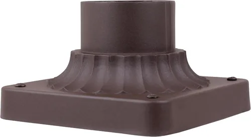 Vista 7 de Designers Fountain Base de luz de poste para exteriores, montaje de muelle de 5.75 pulgadas para terraza, porche y patio, aluminio fundido, negro