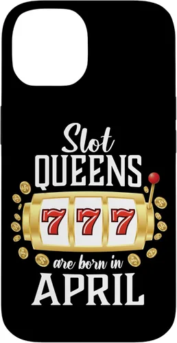 Vista 4 de Slot Queens Are Born In April Casino Women's Birthday Case for iPhone 16