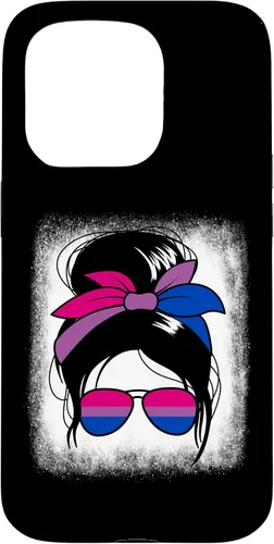 Vista 14 de iPhone 16 Bisexual Messy Bun Bi Sexual Women's Bisexual Case