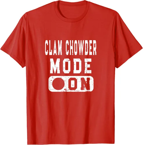 Vista 39 de Clam Chowder Mode On - Camiseta de broma de sopa de almejas, Negro