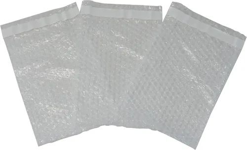 Vista 3 de Sobres de burbujas autosellantes de 4 x 5.5 pulgadas, paquete de 50 bolsas protectoras transparentes de burbujas autoadhesivas para correo