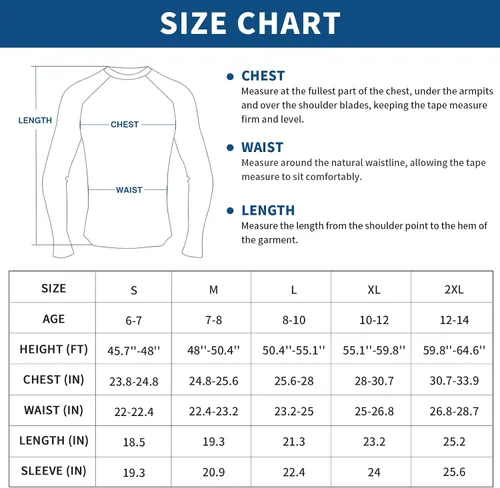 Vista 6 de NAVISKIN Camisas de manga larga UPF 50+ para niños, camisetas de natación ligeras, de secado rápido, para senderismo, para niños