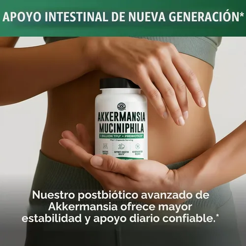 Vista 4 de Akkermansia Muciniphila Supplement With Prebiotics, 30 Capsules