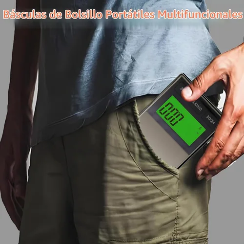 Vista 6 de Báscula digital de bolsillo, escala de gramos, 35.27 oz x 0.00 oz, báscula de alimentos, báscula de joyería, báscula de café, báscula de cocina