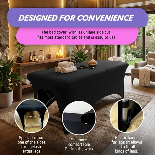 Vista 6 de Almohada para la cabeza + almohada de piernas + funda de cama de pestañas Almohada curvada de espuma viscoelástica con soporte para cuello