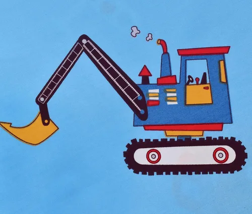 Vista 5 de J-pinno Cars Vehicles Digger - Juego de sábanas para niños pequeños, 100 % algodón, 3 piezas, de dibujos animados, sábana encimera y funda