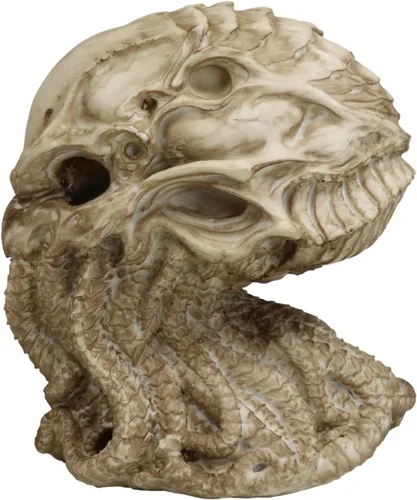Vista 5 de Ebros Gift Figura de escritorio de calavera alienígena The Call of Cthulhu, 8 pulgadas de alto, monstruo marino gigante Kraken, escultura de pulpo