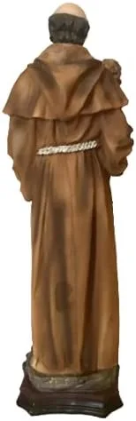 Vista 3 de misantuario San Antonio De Padua - Figura religiosa de resina de 16 pulgadas