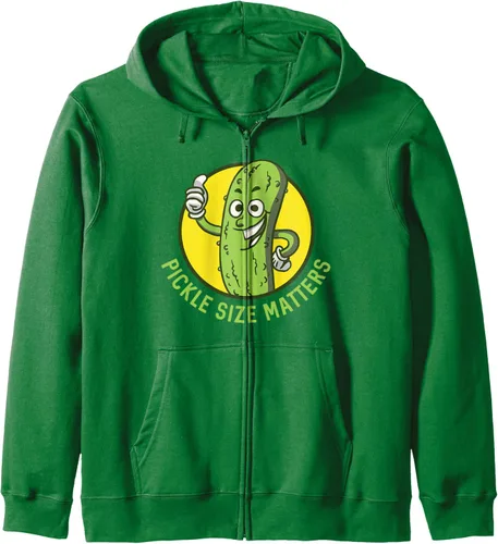 Vista 6 de Pickle Size Matters Fun Pun Pickle Lovers Pepino Pickle Day Sudadera con capucha