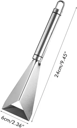 Vista 8 de MIXCUT Cuchillo para tallar frutas, decoración de platos de bricolaje, herramientas de tallado de forma triangular de acero inoxidable, cuchillo