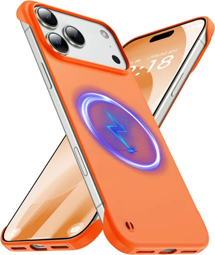 Vista 25 de GRECAZO - Funda magnética delgada sin marco para iPhone 17 Pro Max, color azul