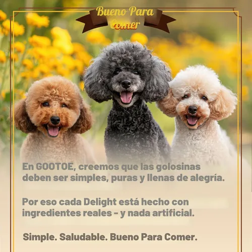 Vista 7 de Gootoe - Tendones de pavo para perros, masticables naturales, pretzel