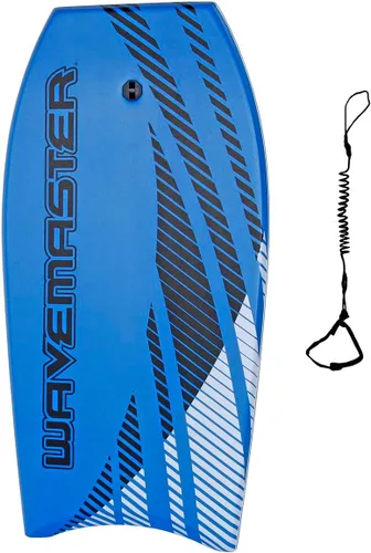 Vista 5 de Bodyboard Ultimate Wavemaster Pro de 44 pulgadas, núcleo de súper EPS con correa de muñeca de calidad profesional Rojo