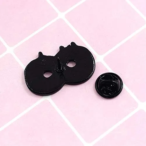 Vista 4 de Flairs New York - Broche de solapa esmaltado hecho a mano, Donut siempre hambriento