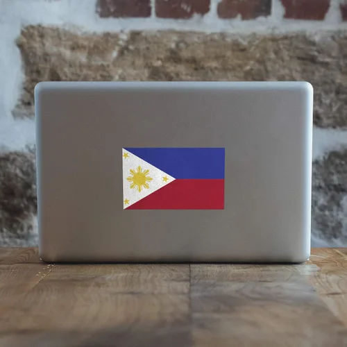 Vista 6 de Pegatina de vinilo de la bandera de Filipinas Pinoy Pilipinas Filipinas Filipina parachoques ventana coche 5 pulgadas por 3 pulgadas calidad premium