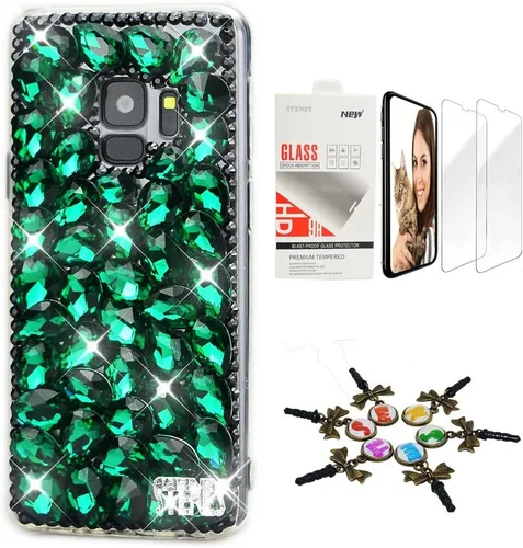 Vista 13 de Bling Case SSSGCDwSPSeries-44 - Funda con diseño 3D hecho a mano, 100 + cristales brillantes