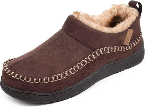 Vista 9 de Zigzagger - Pantuflas de tobillo estilo mocasín para hombre, para interior y exterior