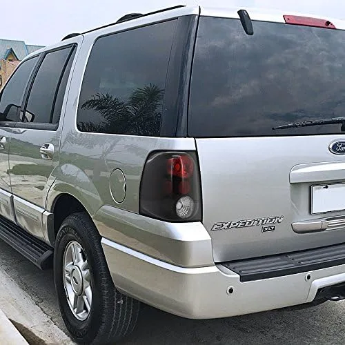 Vista 2 de Spec-D Tuning Luces traseras negras LT-EPED03JM-TM para Ford Expedition Xlt Xls Nbx