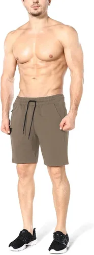 Vista 3 de ZENWILL Pantalones cortos de gimnasio para hombre, pantalones cortos de entrenamiento atléticos para fisicoculturismo con bolsillos
