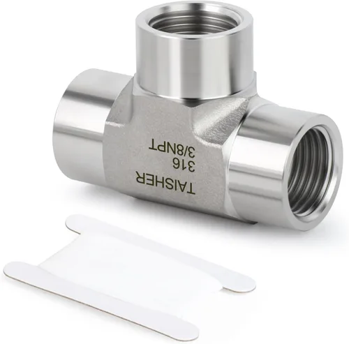 Vista 58 de TAISHER 1 pieza de forja de accesorios de tubería de acero inoxidable 304, 1/2 "NPT macho x 1/2 "NPT hembra x 1/2" NPT accesorios de tubería macho