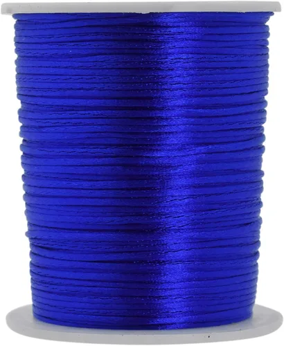 Vista 114 de Mandala Crafts Cordón de satén de cola de rattail de 0.02 in para nudos chinos de macramé