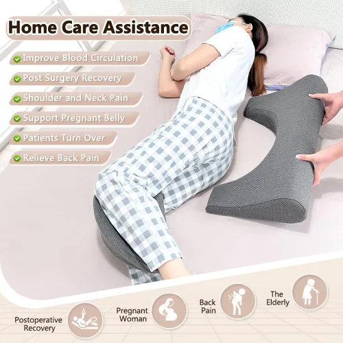 Vista 4 de Almohada de alivio de presión para úlceras de cama, cuñas de espuma para posicionamiento en la cama, cojín de úlcera de presión para prevención