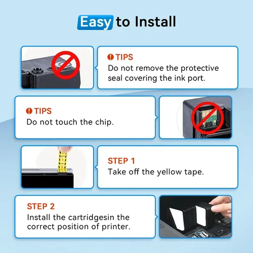 Vista 6 de Paquete de 5 cartuchos de tinta 950XL 951XL para impresora HP compatibles con cartuchos de tinta HP 950 951, paquete combinado funciona con HP
