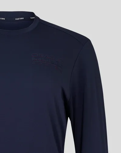 Vista 4 de Navy F1 - Camiseta deportiva para mujer con logotipos de Red Bull Racing