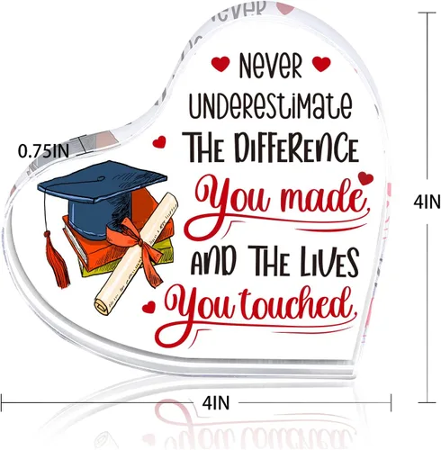 Vista 6 de WaaHome Regalos de graduación universitaria para ella y él mayores, regalos inspiradores para mujeres y hombres, recuerdo y pisapapeles, regalos