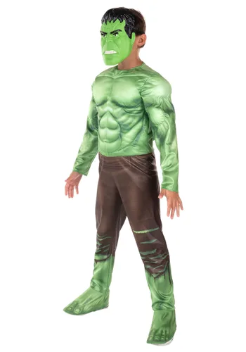 Vista 5 de Disfraz de Hulk Qualux para niño de Marvel Multicolor