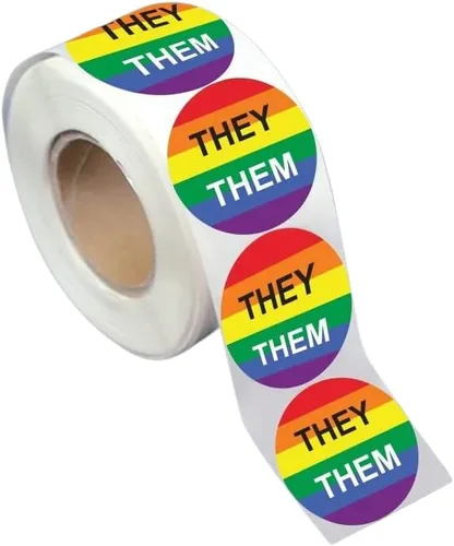 Vista 28 de Pegatinas de bandera bisexual para el mes del orgullo - Venta al por mayor Bi-Pride en un rollo (2 rollos - 500 calcomanías)