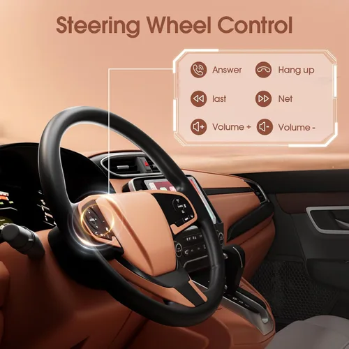 Vista 6 de Haudio Estéreo de coche de doble DIN, pantalla táctil HD de 7 pulgadas con Apple Carplay inalámbrico y Android Auto, Mirror Link, Bluetooth 5.4