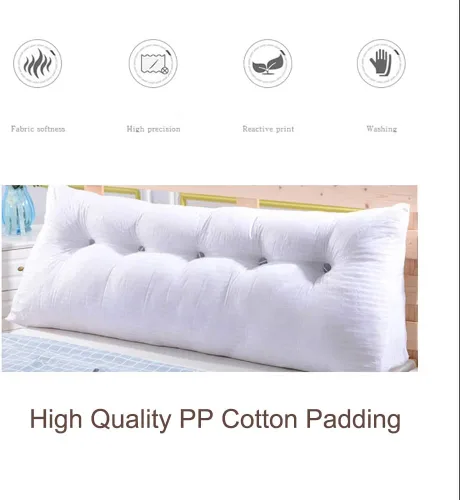 Vista 2 de Cojín de respaldo de cama triangular, cojín de respaldo triangular para cabecero, almohada de lectura suave tapizada de cuña almohada-e 23.6 in