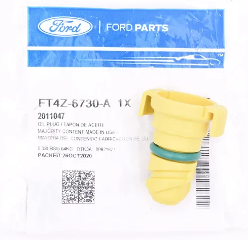 Vista 9 de FT4Z-6730-A Tapón de drenaje de aceite OEM para bandejas de aceite de gas y plástico diesel
