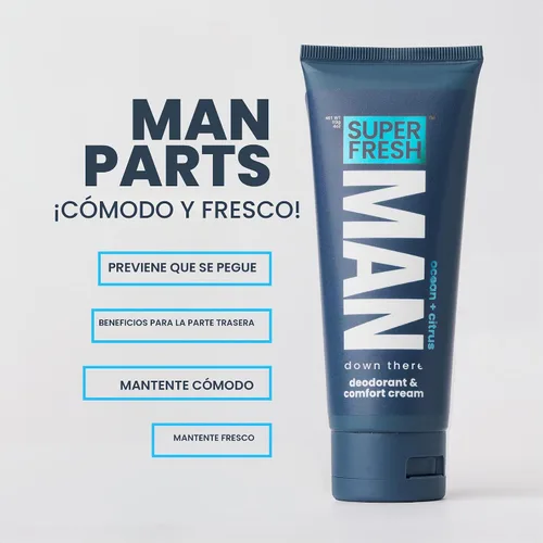 Vista 3 de Super Fresh Ball - Loción desodorante para hombres, control de olores, 4 onzas líquidas