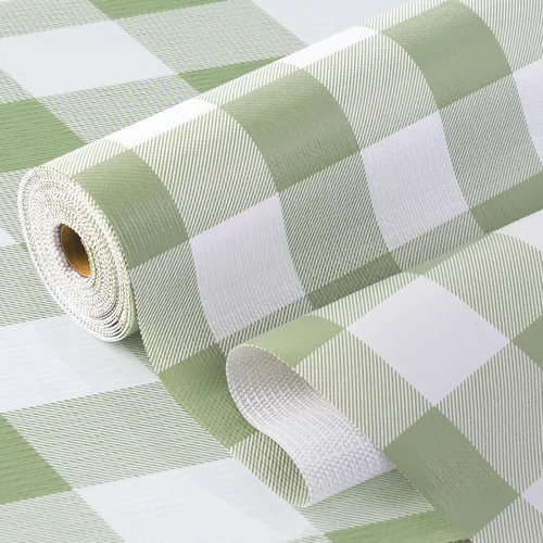 Vista 13 de Revestimiento de estante para armarios de cocina, forros de cajones no adhesivos antideslizantes de agarre fuerte, papel grueso para estantes