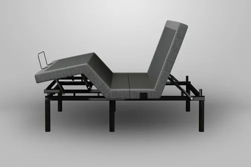 Vista 4 de iDealBed 5i - Marco de cama ajustable personalizado, acero, California King, estilo moderno, gravedad cero, cargador doble, comodidad de un solo
