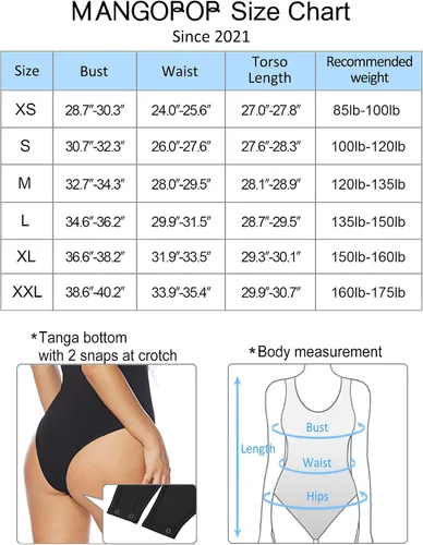 Vista 5 de MANGOPOP Bodysuit for Women Scoop Neck Sleeveless Ribbed Racerback Tank Tops