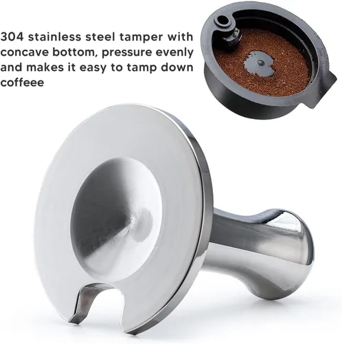 Vista 3 de Cápsulas de café reutilizables, filtro de café recargable compatible con máquinas Tassimo, cápsulas de café con tapas reutilizables