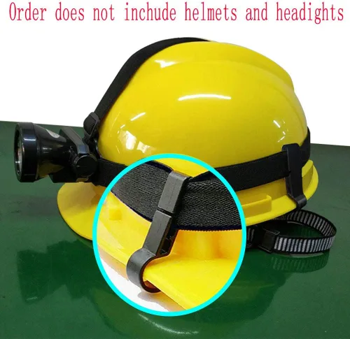 Vista 3 de 10 clips de casco para casco duro, monta fácilmente la linterna frontal en el casco de bordes estrechos