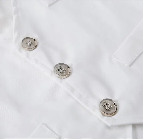 Vista 3 de Chaleco blanco para bebé, caballero, camisa blanca, corbatín, esmoquin, overol