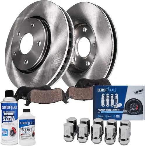 Vista 30 de Detroit Axle - Kit de frenos para Mazda CX-5 2019-2024, rotores de freno de disco pastillas de freno de cerámica con herrajes 2020 2021 2022 2023