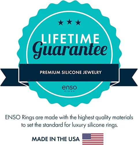 Vista 3 de Enso Rings Halo Legend, Anillo de silicona fabricado en los Estados Unidos Calidad de por vida un anillo de silicona ultra cómodo, transpirable