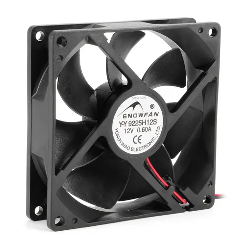 Vista 8 de uxcell Ventilador de refrigeración de 2.362 in x 2.362 in x 0.984 in 12 V CC de larga vida con rodamientos de bolas dobles para PC